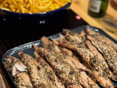 Maquereau Fumé au Citron Moutard, avec frites